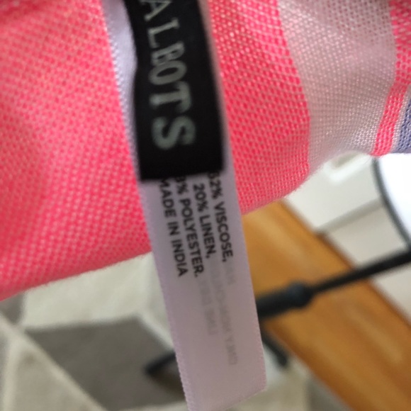 Talbots Spring/Summer Linen Striped Scarf - Picture 2 of 2